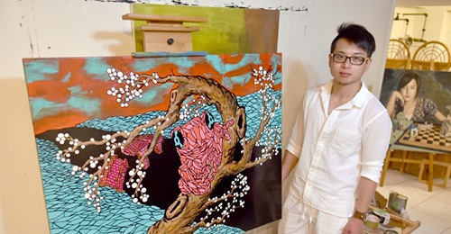 職人SHOKUZiNE-色塊與青蛙的生命組合藝術家陳奕龍